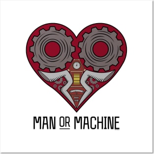 Man or Machine Posters and Art